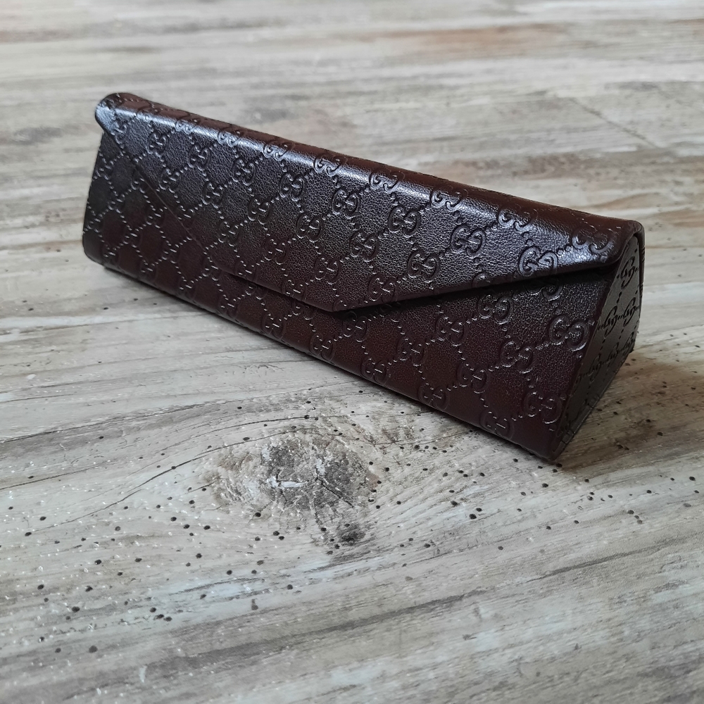 Gucci Brown Eyeglasses Case